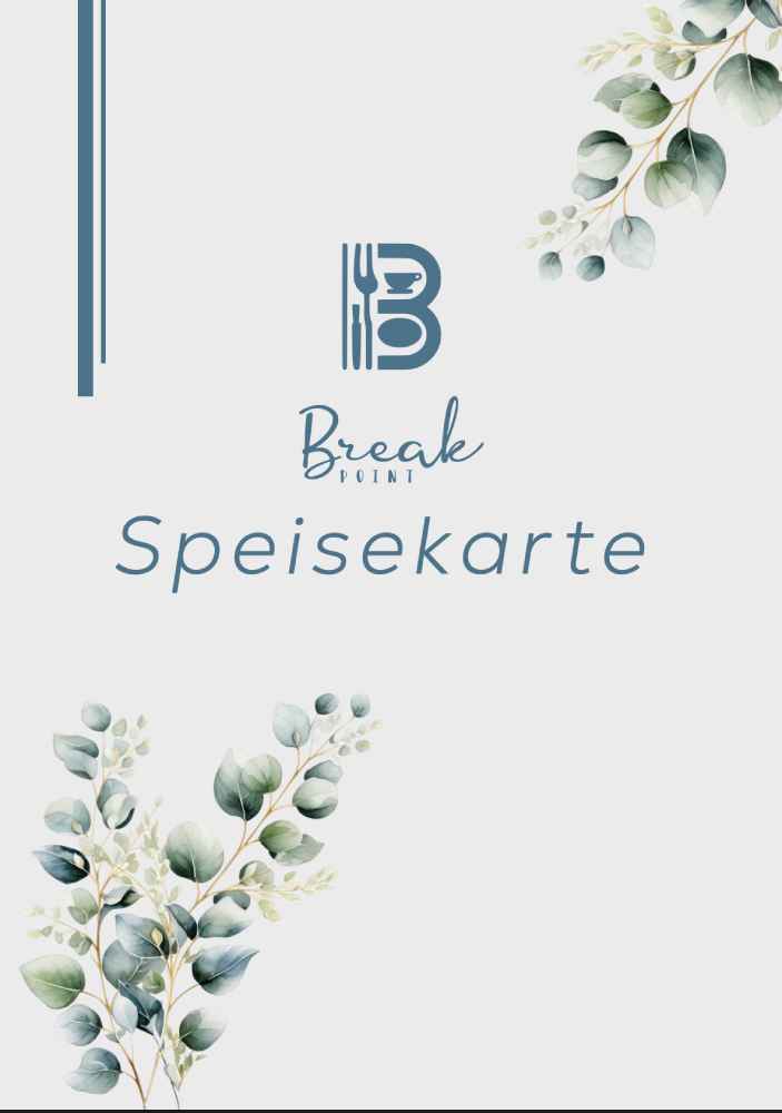 Deckblatt Speisekarte Break-Point